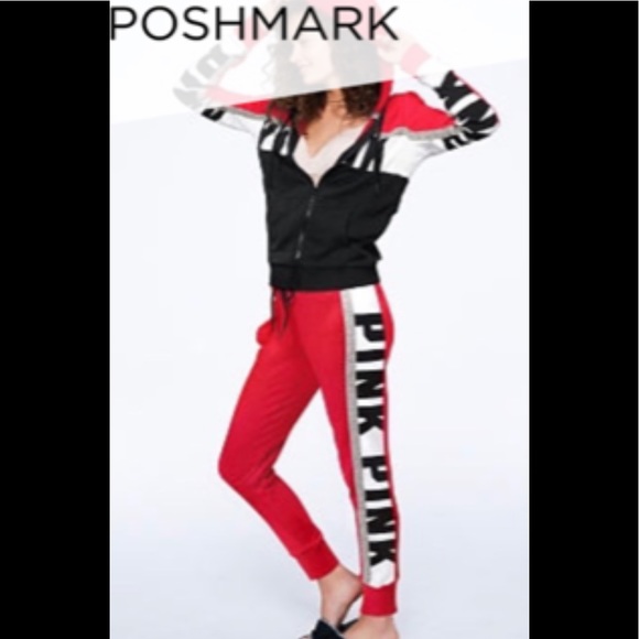 PINK Victoria's Secret Tops - PINK BUNDLE M HOODIE FULL ZIP & JOGGERS NWOT OBO